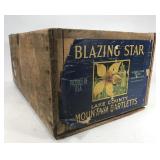 Vintage Blazing Star produce crate