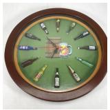 Beer wall clock