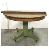 Antique table w/ green painted base