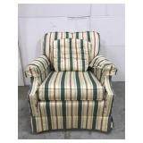 Ethan Allen striped arm chair