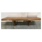 Vintage solid oak wall shelf