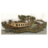 Vintage river boat wall hanging