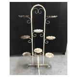 Vintage metal plant or candle stand