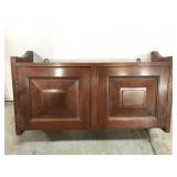 Vintage small walnut wall cabinet
