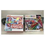 Jigsaw puzzle lot with jigsaw puzzle mat