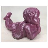 Pink cement Garden cherub