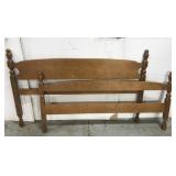 Full size bed headboard & foot board