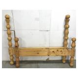 Rustic pine project bed