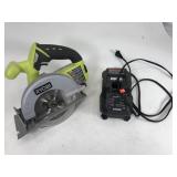 Ryobi saw and charger