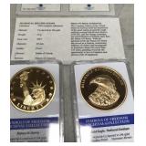 Two American mint symbols of freedom coins