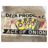 Old onion sack