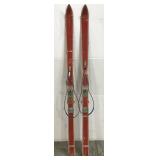 Vintage slalom wood skis