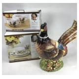 Paula Deen Rooster dinnerware & turkey cookie jar