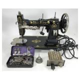 Antique White Rotary sewing machine w/ Accessories