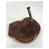 Wood slab pen holder