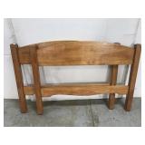 Twin size wood bed