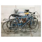 Lot of four bicycles