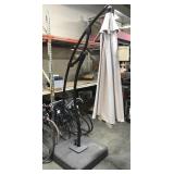 Large suspended patio umbrella