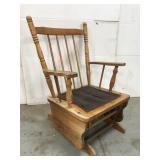 Wooden glider chair