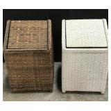 Pair of wicker hamper