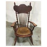 Vintage ornate rocking chair