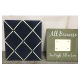 Photo frame and board