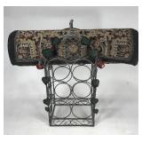 Wine rack and small rug