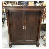 Columned TV cabinet