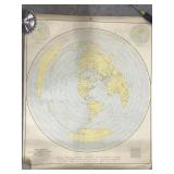 Vintage 1951 world map