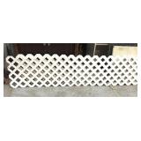 Lot of five 8 ft.+ plastic lattice sections