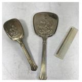 Vintage metal beauty set