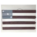 Rustic wood flag