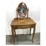 Small vanity desk w/ mirror