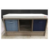 Bench with underneath shoe storage