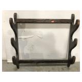 Wooden gun rack