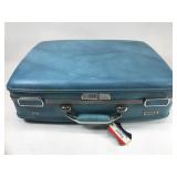 American Tourist vintage aqua suitcase