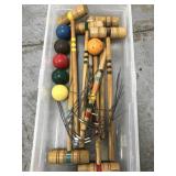 Vintage croquet set