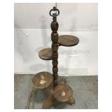 Vintage wood plant stand