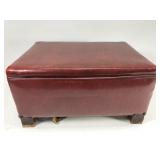 Vintage red footstool