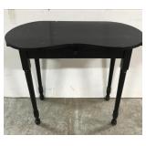 Vintage black painted desk with drawer