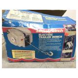 Electric trailer winch