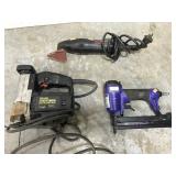 Craftsman scroller, detail sander and air nailer