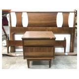 MCM bed and nightstand