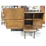 American MCM secretary cabinet + small table