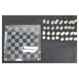Glass chess set