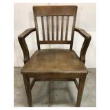 Sturdy wood desk chair