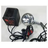 Motorcycle/auto charger & vintage Buick spotlight
