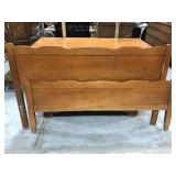 Wood bed headboard and foot board