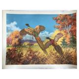 Vintage pheasant art print
