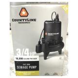 Tractor supply 3/4 HP cast-iron sewage pump
